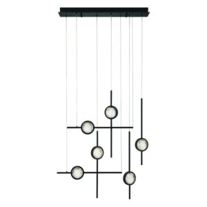 Barletta 6-Light LED Chandelier in Black