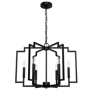 Zoanne 6-Light Lantern in Matte Black