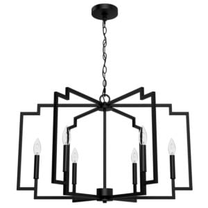 Zoanne 6-Light Lantern in Matte Black