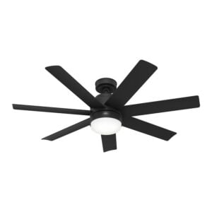 Brazos 2-Light 52" Hanging Ceiling Fan in Matte Black