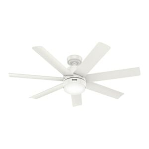 Brazos 2-Light 52" Hanging Ceiling Fan in Fresh White