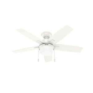 Anisten 2-Light 44" Hanging Ceiling Fan in Fresh White