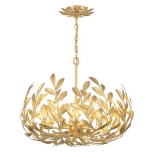 Broche 5-Light Chandelier in Antique Gold