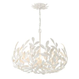 Broche 5-Light Chandelier in Matte White