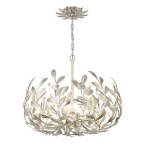 Broche 5-Light Chandelier in Antique Silver