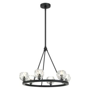 Aragon 6-Light LED Chandelier in Matte Black