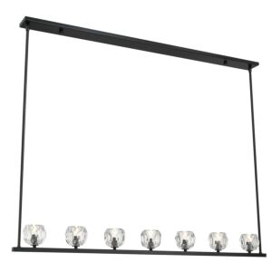 Aragon 7-Light LED Chandelier in Matte Black