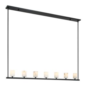 Aragon 7-Light LED Chandelier in Matte Black