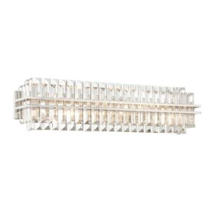 Hayes 6-Light Bathroom Vanity Light in Polished Nickel