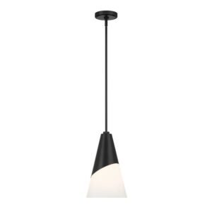 Tori 1-Light Pendant in Matte Black