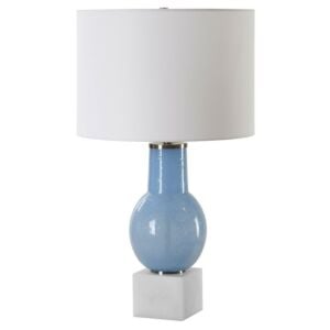 Clear Sky 1-Light Table Lamp in Brushed Nickel