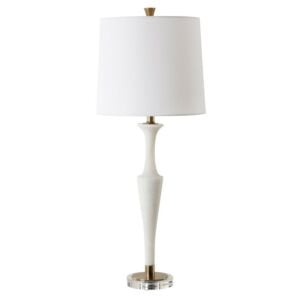 Colette 1-Light Table Lamp in Antique Brass