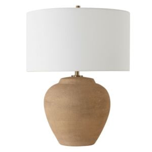 Treviso 1-Light Table Lamp in Brushed Antique Brass