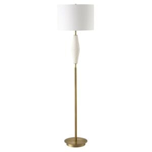 Quite The Buzz 1-Light Table Lamp in Antique Brass