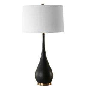 Nocturnal 1-Light Table Lamp in Brass