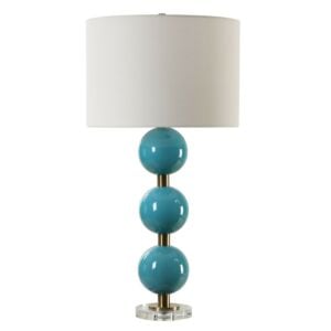 Palawan 1-Light Table Lamp in Antique Brass