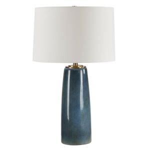 Submerged 1-Light Table Lamp in Antique Brass