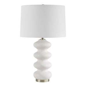 Liora 1-Light Table Lamp in Brushed Antique Brass