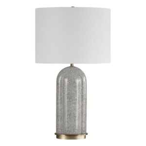 Dapple 1-Light Table Lamp in Brushed Antique Brass