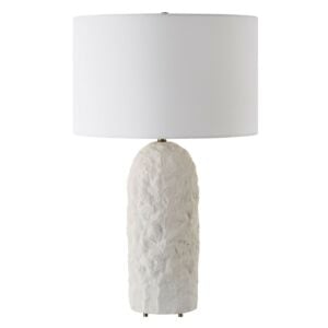 Vieste 1-Light Table Lamp in Brushed Antique Brass