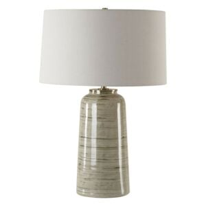 Strata 1-Light Table Lamp in Antique Brass