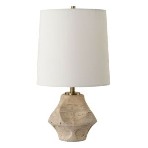 Indent 1-Light Accent Lamp in Antique Brass