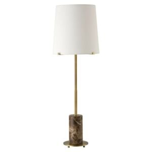 Sepia 1-Light Buffet Lamp in Antique Brass