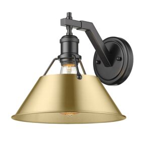 Orwell BLK 1-Light Wall Sconce in Matte Black