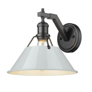 Orwell BLK 1-Light Wall Sconce in Matte Black