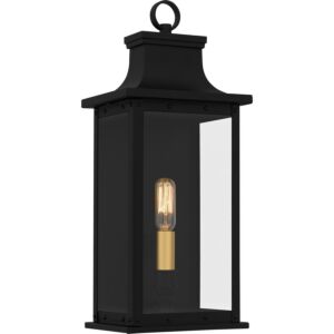 Abernathy 1-Light Outdoor Wall Mount in Matte Black