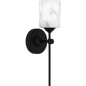 Aria 1-Light Wall Sconce in Matte Black