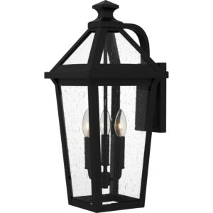 Boulevard 3-Light Outdoor Wall Mount in Matte Black