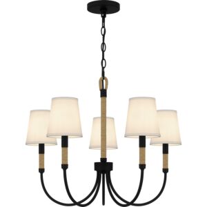 Bayside 5-Light Chandelier in Matte Black