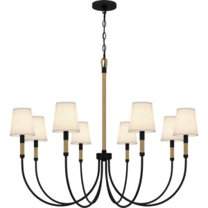 Bayside 8-Light Chandelier in Matte Black