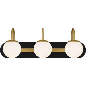 Desmond 3-Light Bathroom Vanity Light in Matte Black