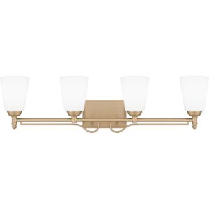 Esther 4-Light Bathroom Vanity Light in Bronze Gold