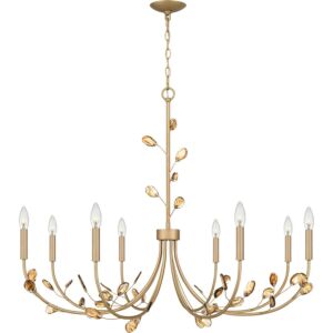 Heiress 8-Light Chandelier in Bronze Gold