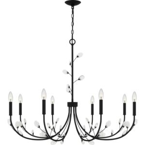 Heiress 8-Light Chandelier in Matte Black