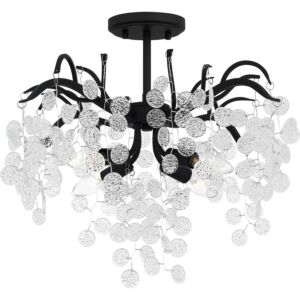 Maple 4-Light Semi-Flush Mount in Earth Black