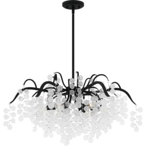 Maple 6-Light Chandelier in Earth Black