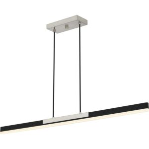 Colter LED Linear Chandelier in Brushed Nickel