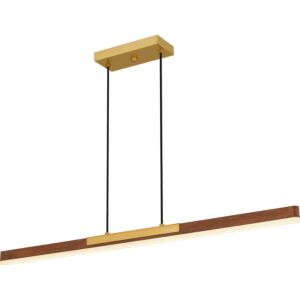 Colter LED Linear Chandelier in Brushed Gold