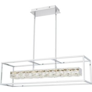 Dazzle LED Linear Chandelier in Polished Chrome