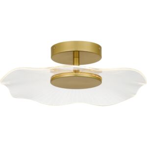 Ibis LED Semi-Flush Mount in Brushed Gold