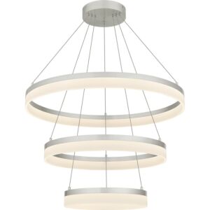 Cohen LED Pendant in Brushed Nickel