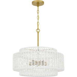 Quoizel Pendant 5-Light Pendant in Brushed Gold