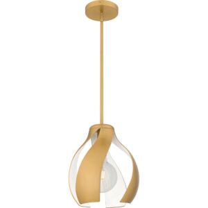 Quoizel Pendant 1-Light Pendant in Brushed Weathered Brass