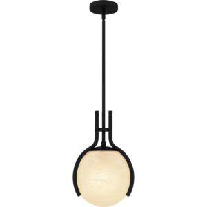 Quoizel Pendant 1-Light Pendant in Matte Black