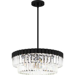 Quoizel Pendant 4-Light Pendant in Matte Black