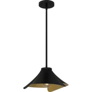 Quoizel Pendant 1-Light Pendant in Matte Black